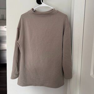 Free Fly Apparel Women's Bamboo Thermal Fleece Mockneck | Heather Stone Taupe